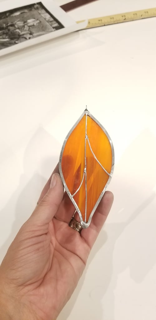 Image of Leaf-stained glass