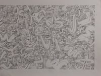 Image 4 of Original - "Messy message" Triptych
