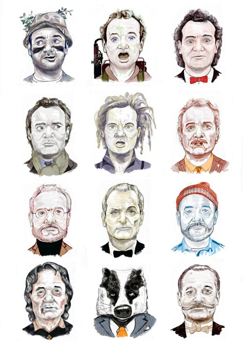 Image of The Faces of Murray - A3 Print