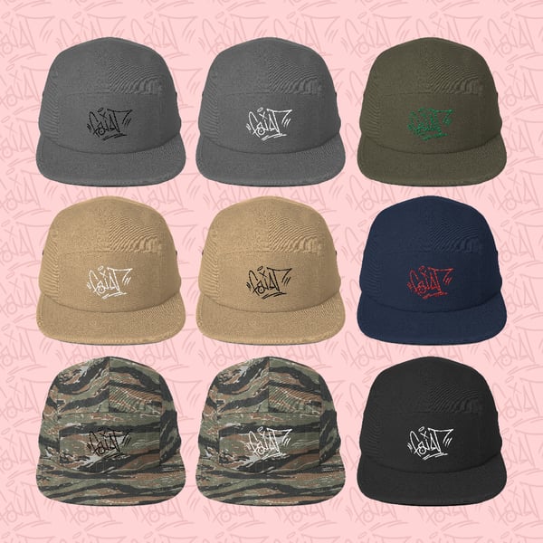 Image of Faint 5 panel Hats