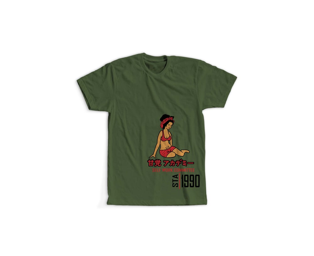 Image of STA Self Work Comittee Tee Olive Green
