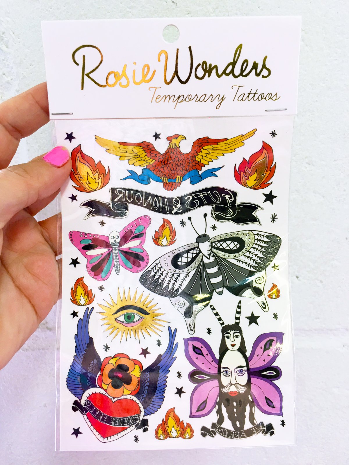  A6 Things That Fly Temporary Tattoos