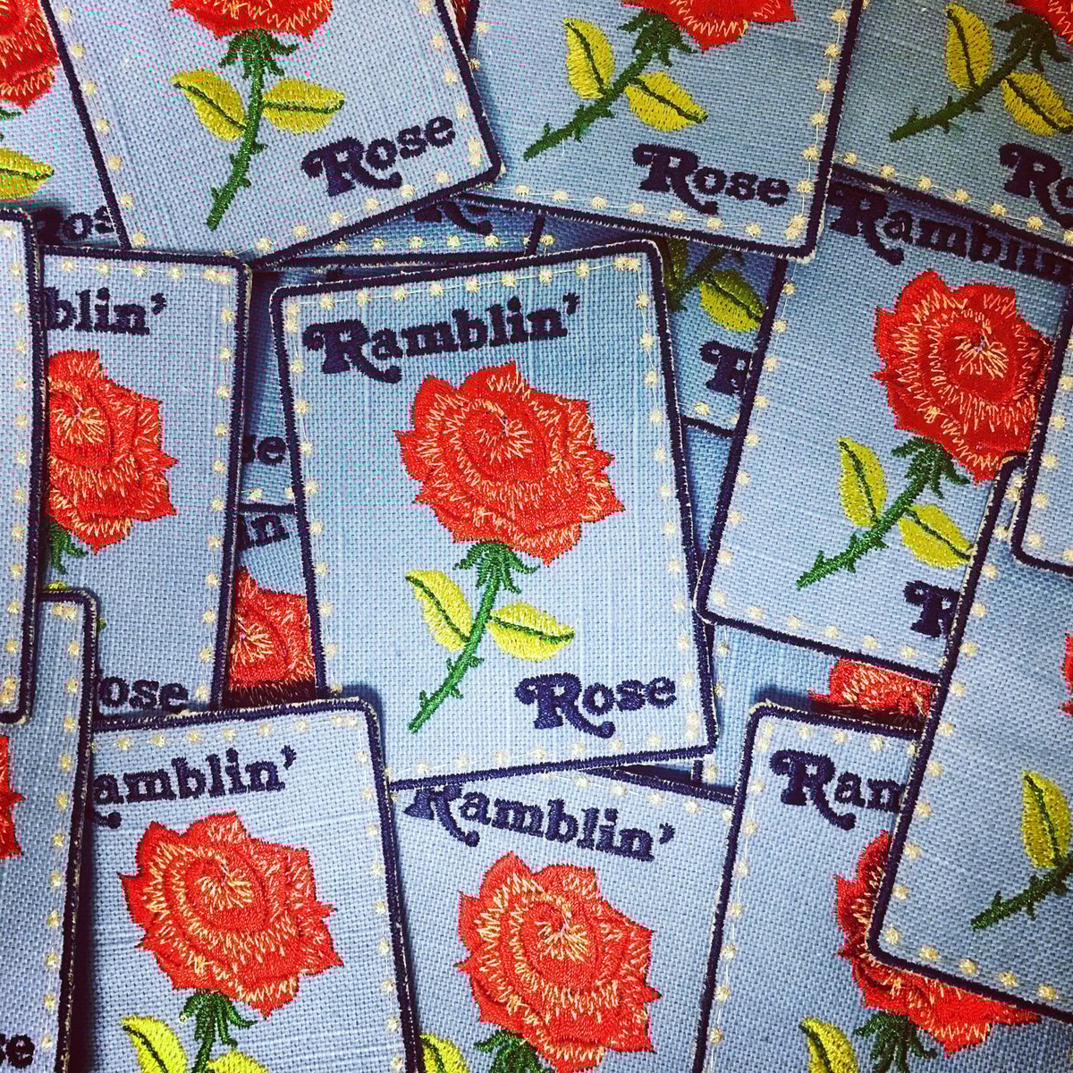 Ramblin’ Rose Handmade Patch! 3x4