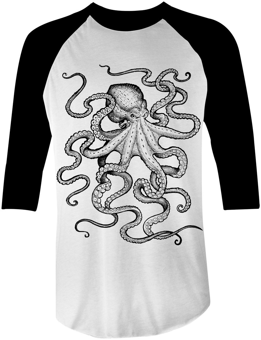 Image of Octopus Baseball Tee