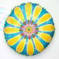 Image 1 of "For Happiness" - Daisy Meditation Cushion