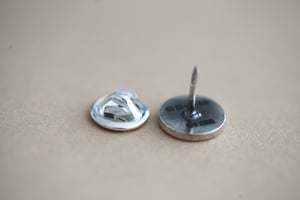 Image of Personalised 'Barleycorn' silver tie tack pin