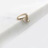 Sapphire Chain Drop Ring