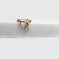 Image 2 of Sapphire Chain Drop Ring