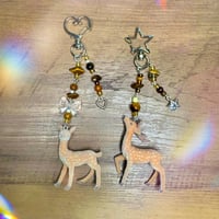 Image 2 of Handmade Fuzzy Deer Keychains
