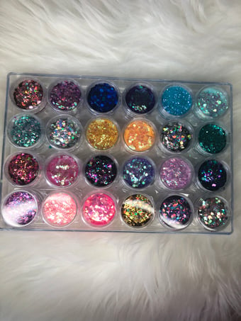 Image of 24 piece Glamdust Glitter Collection (case included)FREE SHIPPING