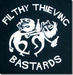 FILTHY THIEVING BASTARDS - "Our Fathers Sent Us" 12" EP (Orange Vinyl)
