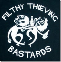 Image 2 of FILTHY THIEVING BASTARDS - "Our Fathers Sent Us" 12" EP (Orange Vinyl)