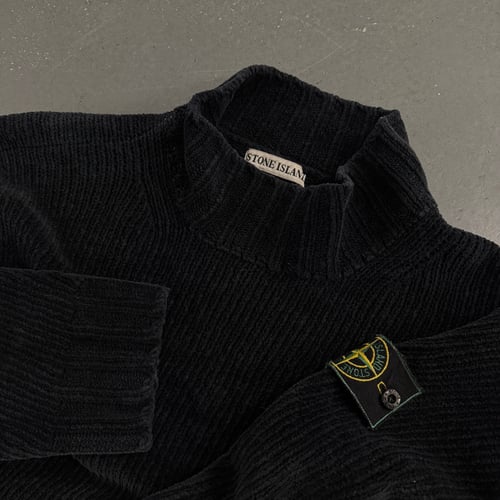 Image of AW 1998 Stone Island Chenille Knitted Sweatshirt, size large