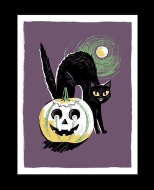 Halloween Still Life - Black Cat