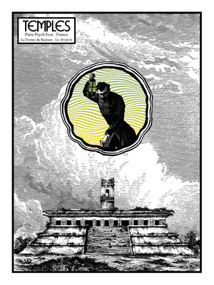 TEMPLES gig poster - Paris Psych Fest June 2016