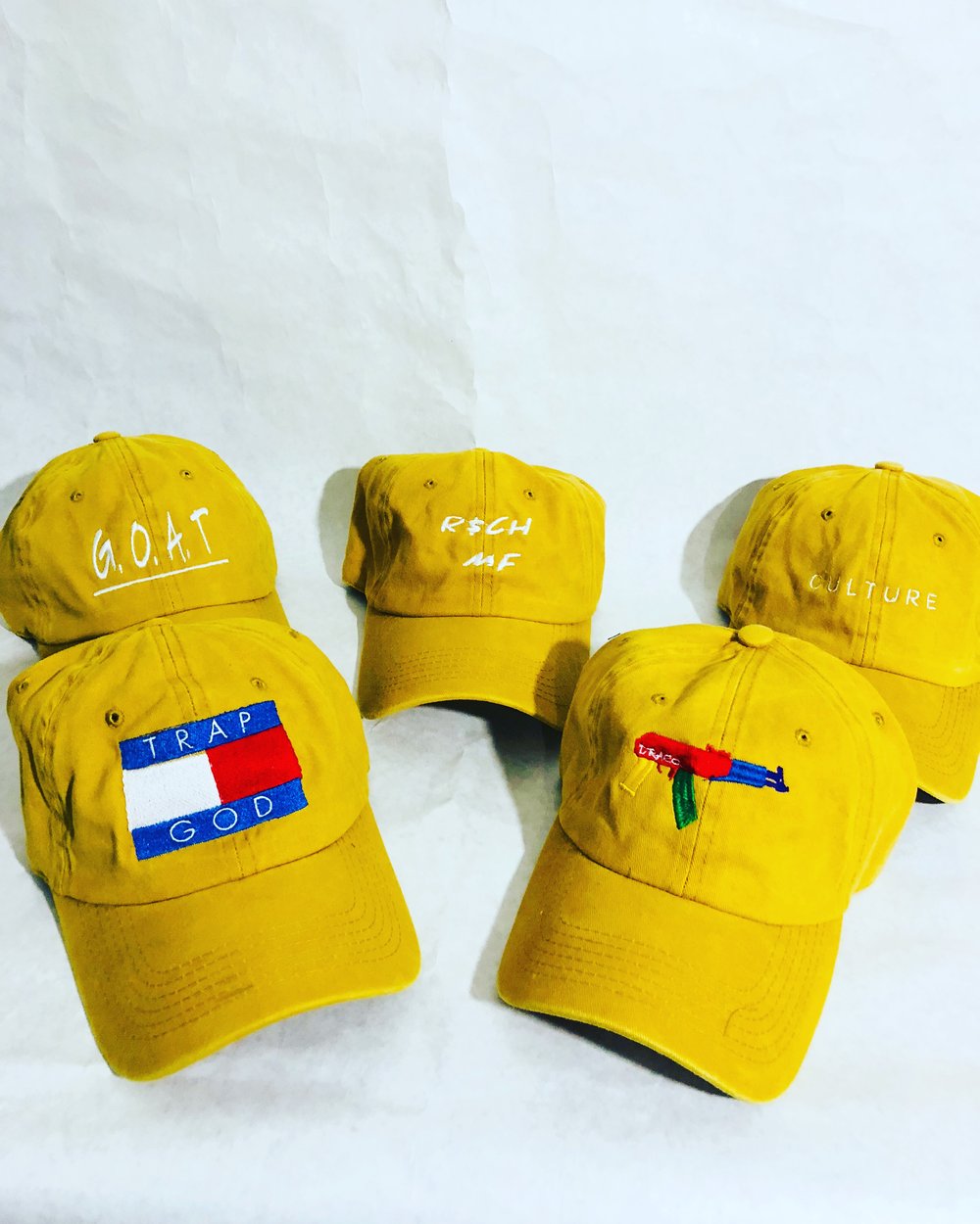 Image of Wheat gold Ayrbourne dad hats