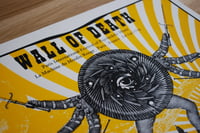 Image of WALL OF DEATH gigposter Paris Psyché Fest 2014