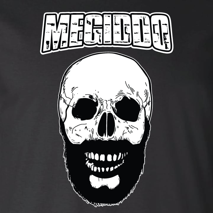 Image of GLOW in the DARK Bearded Skull T-Shirt