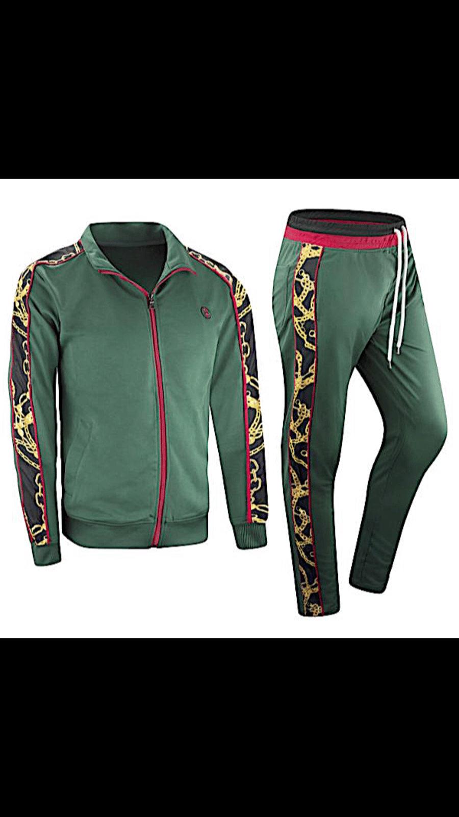 dark green tracksuit