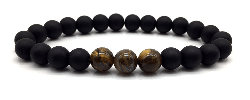 Image of Black/Brown Beaded Bracelet 