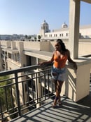 Image of Floral Lace Bodysuit-Orange