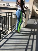 Image of Distressed Tassel Ankle Jeans