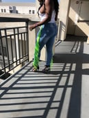 Image of Distressed Tassel Ankle Jeans