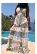 Image of Maxi Ruffle Dress