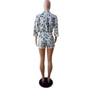 Image of Floral Pink and White Romper