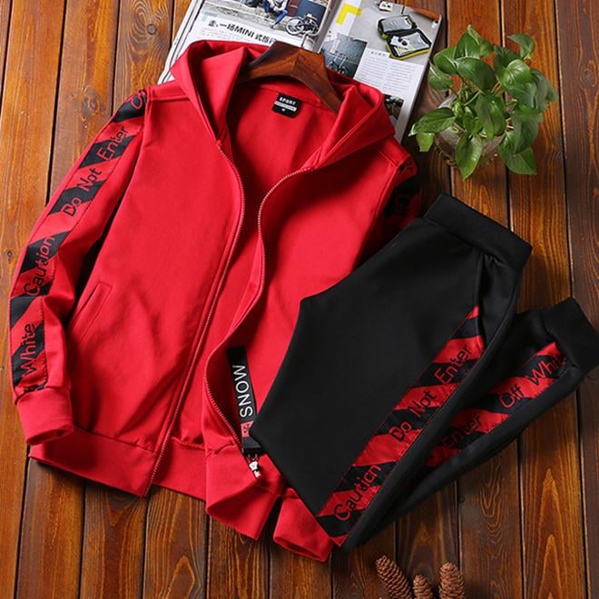 Image of 2pc (red&black) TrackSuit 
