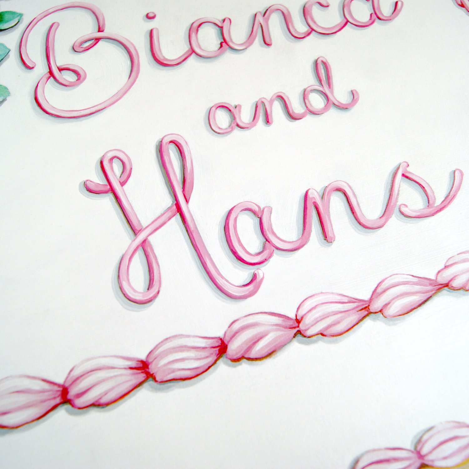 Image of Customizable sheet cake plaque (Your own words)