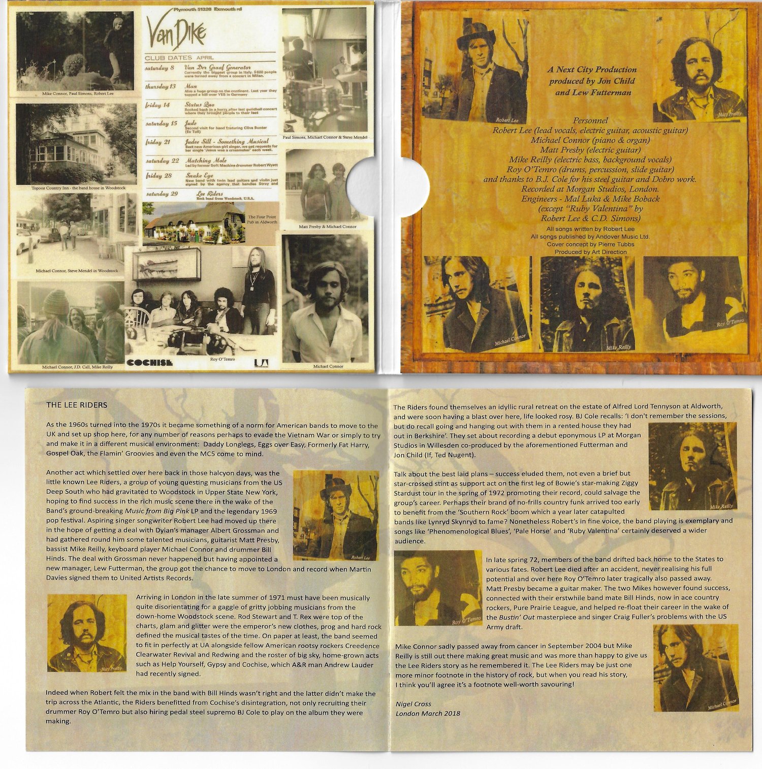 Image of The Lee Riders - 'S/T' CD UK IMPORT (High On The Pyg Track/Shagrat)