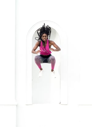 Image of NTV pink ombre full length tight