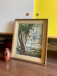 Image 2 of Moody Coastal Landscape on Canvas