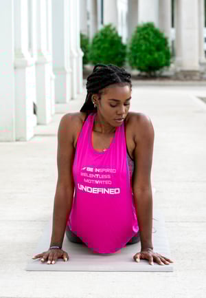 Image of Be Undefined pink racer back