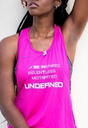 Image of Be Undefined pink racer back
