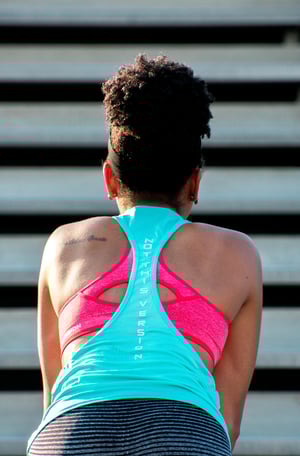 Image of Be Undefined sky blue racer back