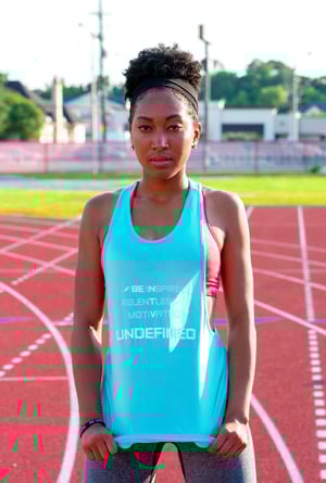 Image of Be Undefined sky blue racer back