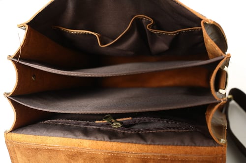 Image of Vintage Brown Rustic Leather Rucksack Backpack, Messenger Bag, Sling Shoulder Bag YD8062
