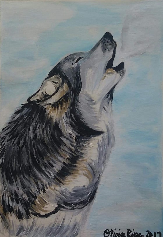 Image of The Lone Wolf 4x6 PRINT