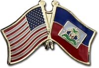 Haiti/USA pin