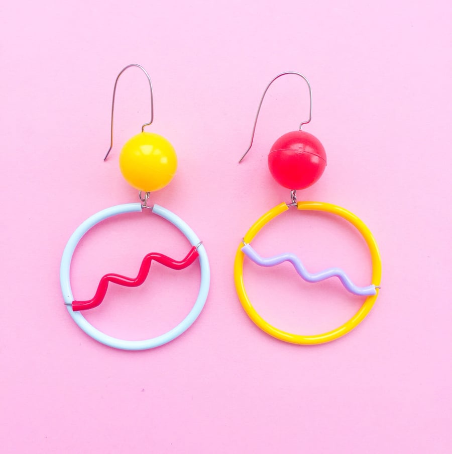 Image of Mini Memphis earrings