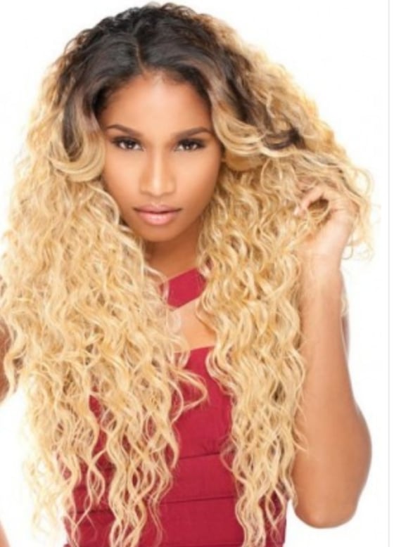 Image of Sensationnel Empress Lace Wig with 2-Way L-Part in Color DX2688