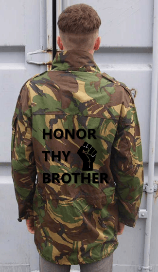 Image of Honor Thy Brother Camo Jacket