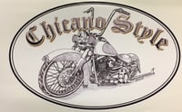 Chicano Style Oval Bike Sticker 6"