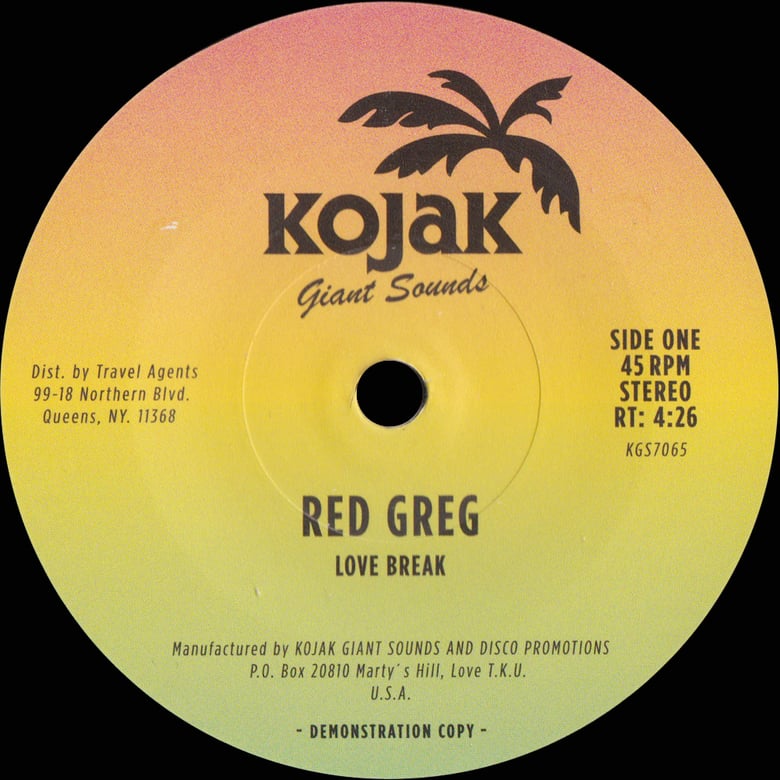 Image of Red Greg - "Love Break" b/w "Breakin" 7"