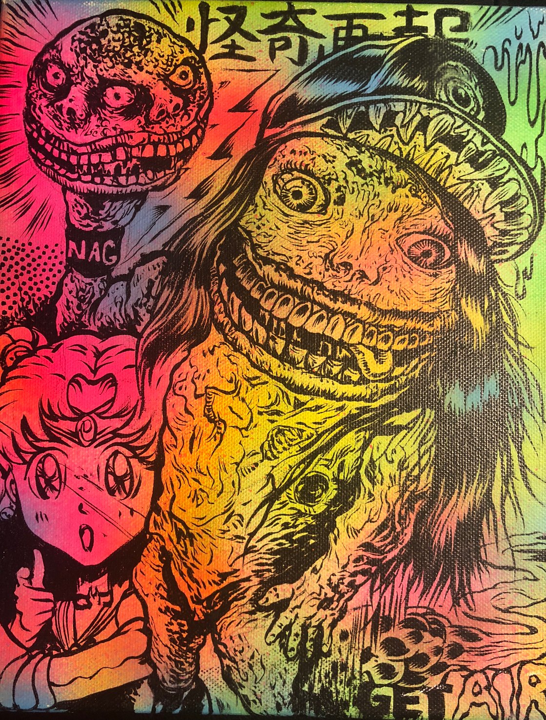 Image of Lamoure Supreme Nag Ball Original Painting