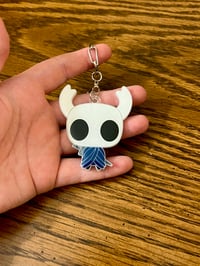 Image 2 of Hollow Knight Silksong Hornet and Knight Resin Keychains
