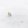 White Sapphire Pear Stud Earring (Single piece)