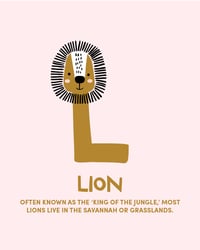 Image 3 of Alphabet Animals Print